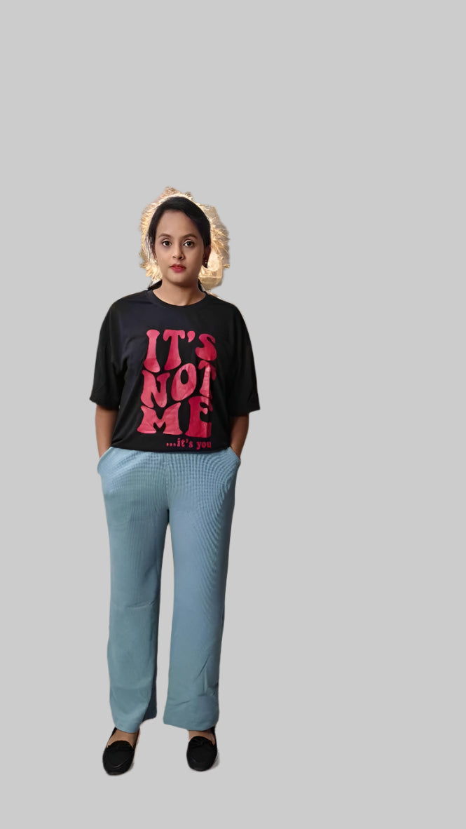 Full-Length Cotton Blend Pants – Ultra Stretch, Drawstring Waist, Casual