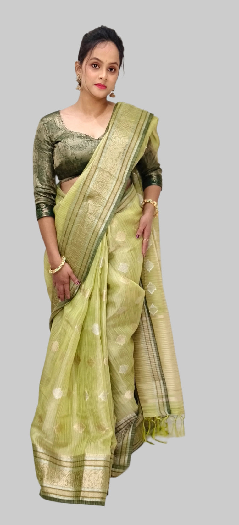 Cotton-Silk Blend Saree