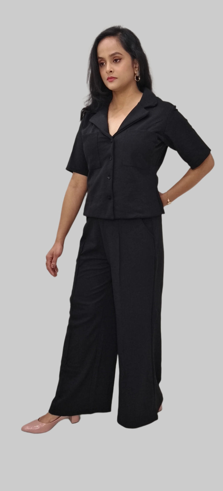 Black Co-ord Set for Women