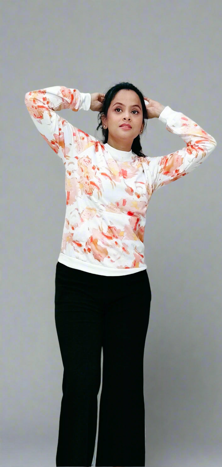 Full Sleeve Printed Sweatshirt
