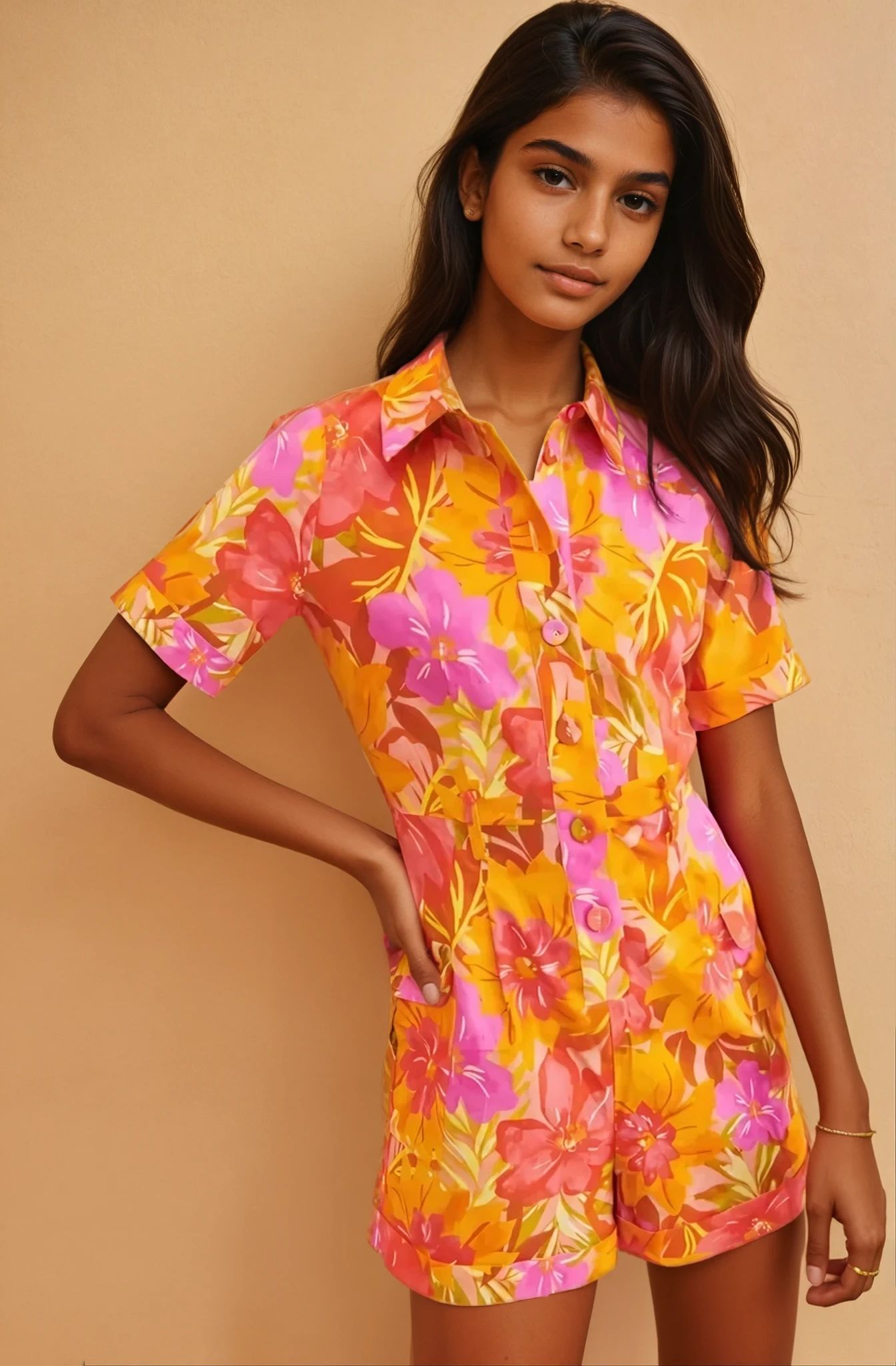 Fit and Flare Multicolor Dress