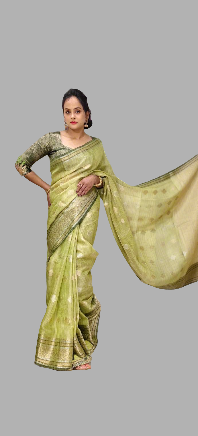 Cotton-Silk Blend Saree