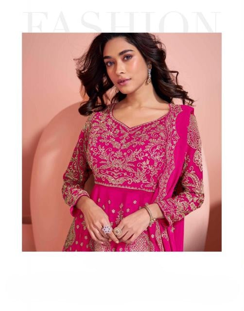 Georgette traditional plazzo suit for festivals