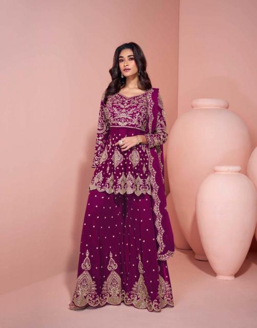 Georgette traditional plazzo suit for festivals