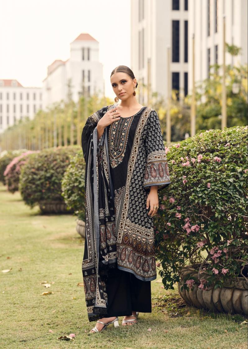 Black Lawn Cotton Readymade Pakistani Suit Collection – Elegant & Comfortable Everyday Wear