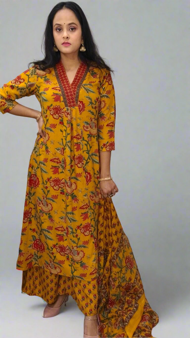 Rayon Blend Anarkali Suit Salwaar