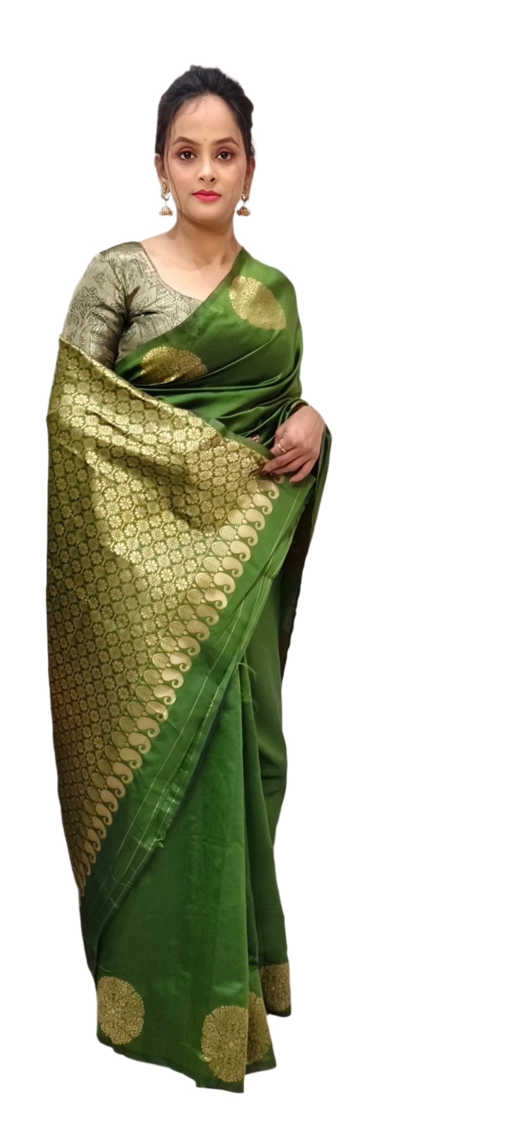 Banarasi Silk Sari with Blouse Piece – Kanjivaram Style