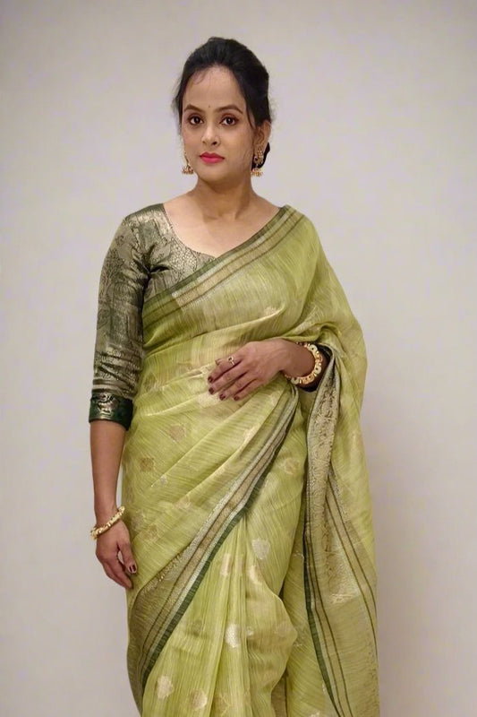 Cotton-Silk Blend Saree