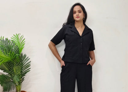 Black Co-ord Set for Women