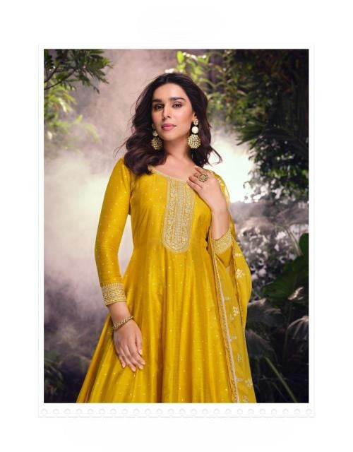 Premium Viscose Jacquard Silk Palazzo Suit Set with Heavy Embroidery – Elegant Festive & Party Wear Collection