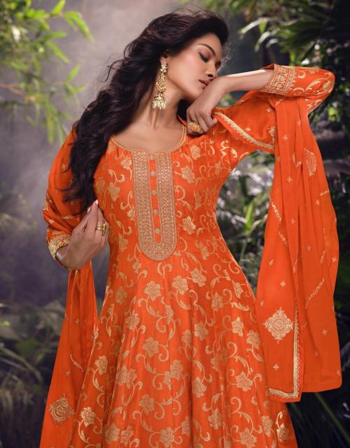 Premium Viscose Jacquard Silk Palazzo Suit Set with Heavy Embroidery – Elegant Festive & Party Wear Collection