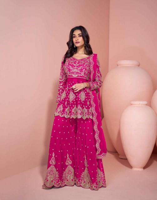 Georgette traditional plazzo suit for festivals
