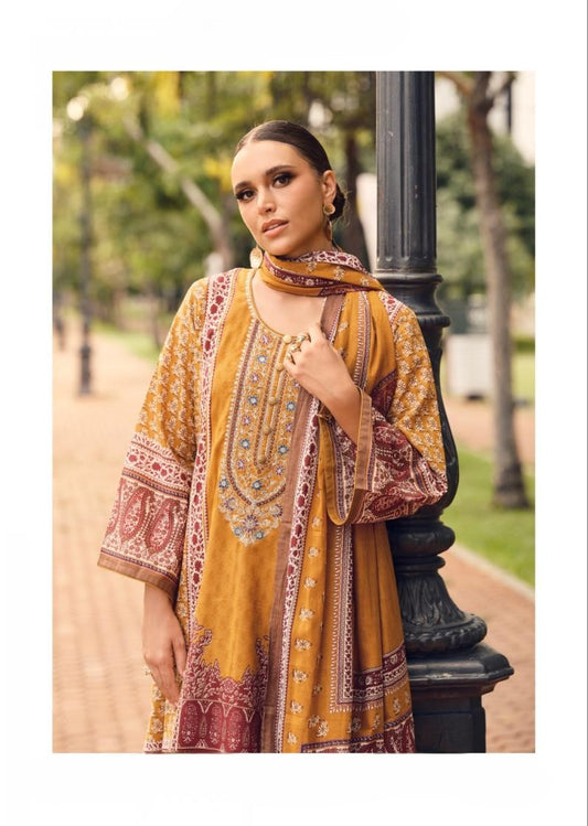 Mustard Yellow Lawn Cotton Readymade Pakistani Suit Collection – Elegant & Comfortable Everyday Wear