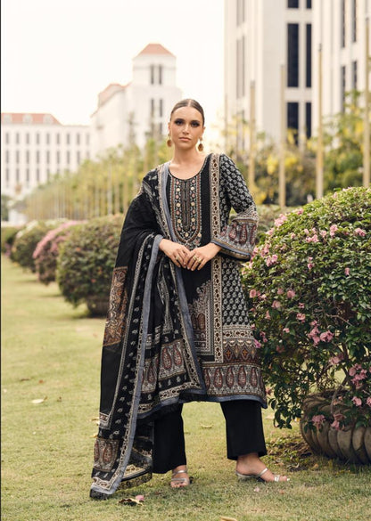 Black Lawn Cotton Readymade Pakistani Suit Collection – Elegant & Comfortable Everyday Wear